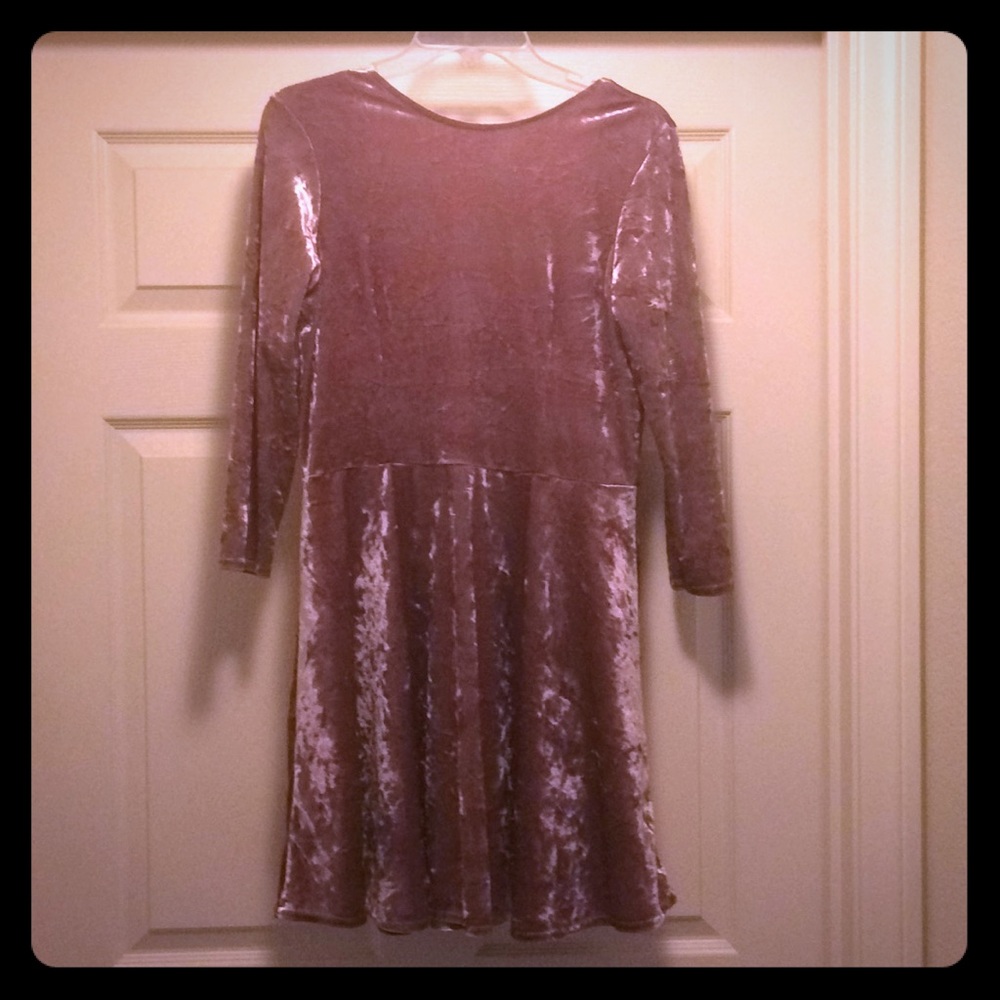 Rose Mauve velvet dress!